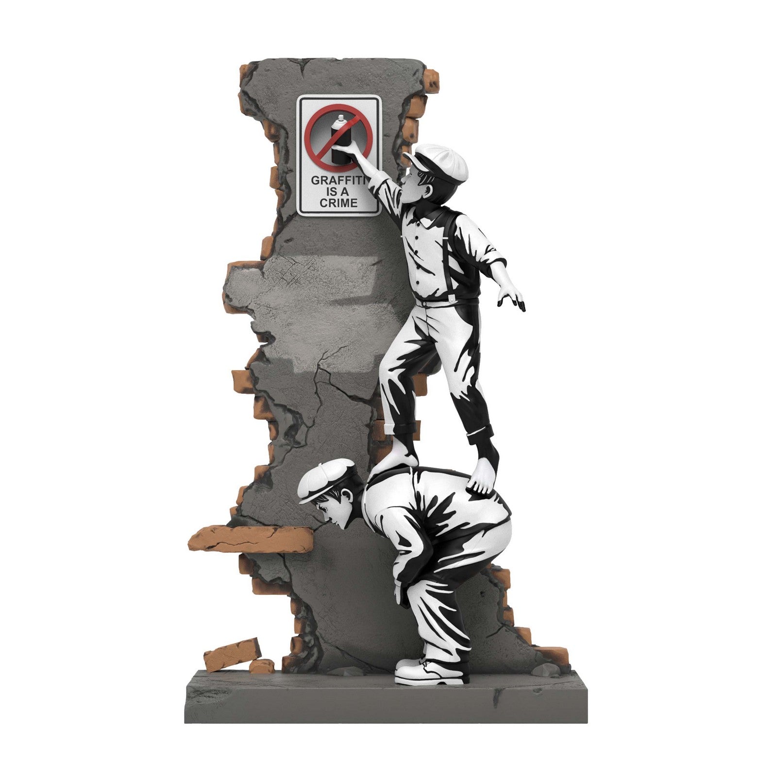 Graffiti Crime Brandalised Mighty Jaxx Polystone Figure Statue Art 