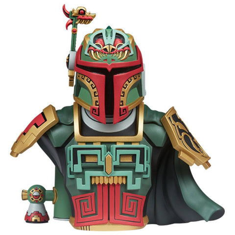 Star Wars Boba Fett Urban Aztec Vinyl Bust by Jesse Hernandez 20 cm - boba fett, Busts, exceptional collecting, Jesse Hernandez, movies, Star Wars, Statues Star Wars, tv, tv series, unruly industries - Gadgetz Home