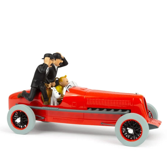 Tintin Car-Red Racing Car Scale 1/12 Limited Edition 44504 - Car tintin, cars tintin, new arrival, New Arrivals, Tintin, Tintin car, tintinimaginatio - Gadgetz Home