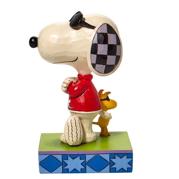 Peanuts by Jim Shore - Joe Cool Snoopy and Woodstock Figurine