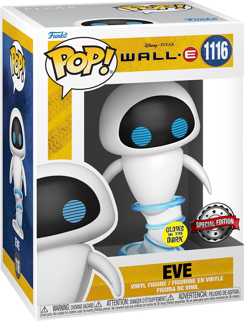 Wall-E POP! Disney Vinyl Figure Eve Flying (Glow-in-the-Dark) - Disney, eve, Funko, Funko POP, glow in the dark, movies, wall-e - Gadgetz Home