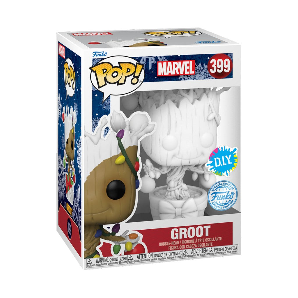Marvel Holiday POP! Vinyl Figure Groot DIY (WH) 399 - diy, Funko, Funko POP, Groot, Guardians of the Galaxy, Holiday, Marvel, movies, POP! Marvel, special edition - Gadgetz Home