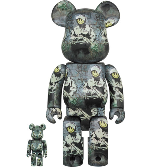 Brandalism: BE@RBRICK - Riot Cop 100% and 400% Figure Set - Art Toy, banksy, be@rbrick, brandalism, collectors item, exceptional collecting, medicom toy, New Arrivals, riot cop - Gadgetz Home