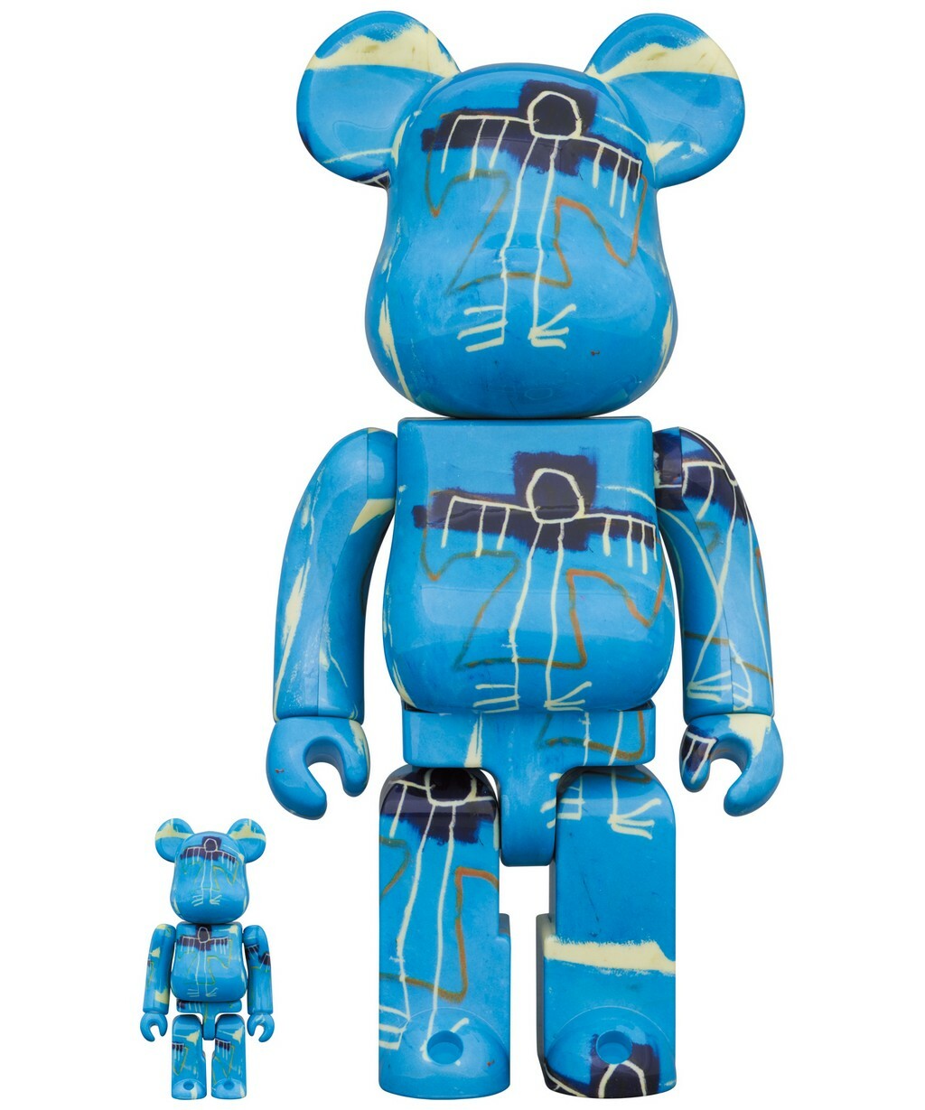 Jean Michel Basquiat: BE@RBRICK v9 (Blue Angel) 100% & 400% Figure set - Art Toy, basquiat, be@rbrick, blue angel, exceptional collecting, Jean-Michel Basquiat, limited edition, medicom toy, new arrival, New Arrivals - Gadgetz Home