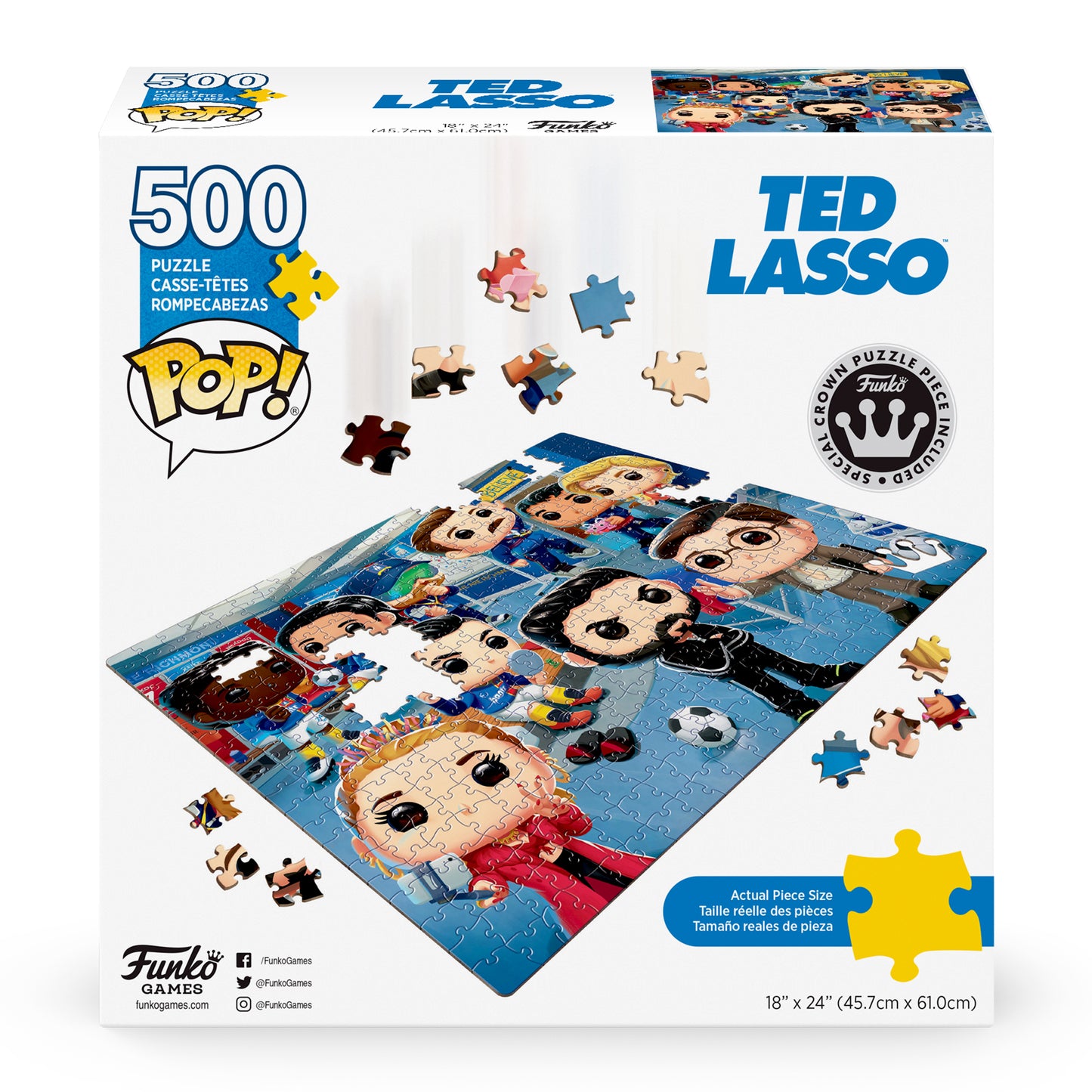 POP! Puzzle – Ted Lasso - 500 pieces - great gift, Jigsaw Puzzle, puzzel, puzzle, puzzles, Ted Lasso, tv series - Gadgetz Home