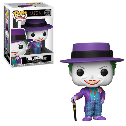 Batman 1989 POP! Heroes Figures Joker with Hat 337 - batman, batman 1989, Chase, collectors item, Funko, Funko POP, movies, The Joker - Gadgetz Home