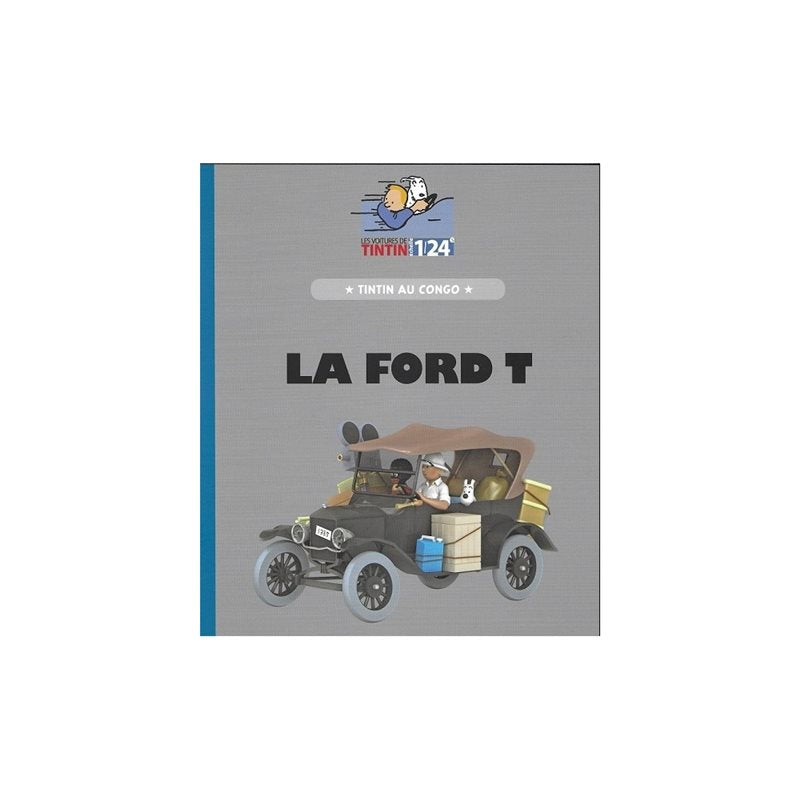 Tintin Scale Car 1/24:  The Black Ford T (2020) N°05 - Tintin in Congo