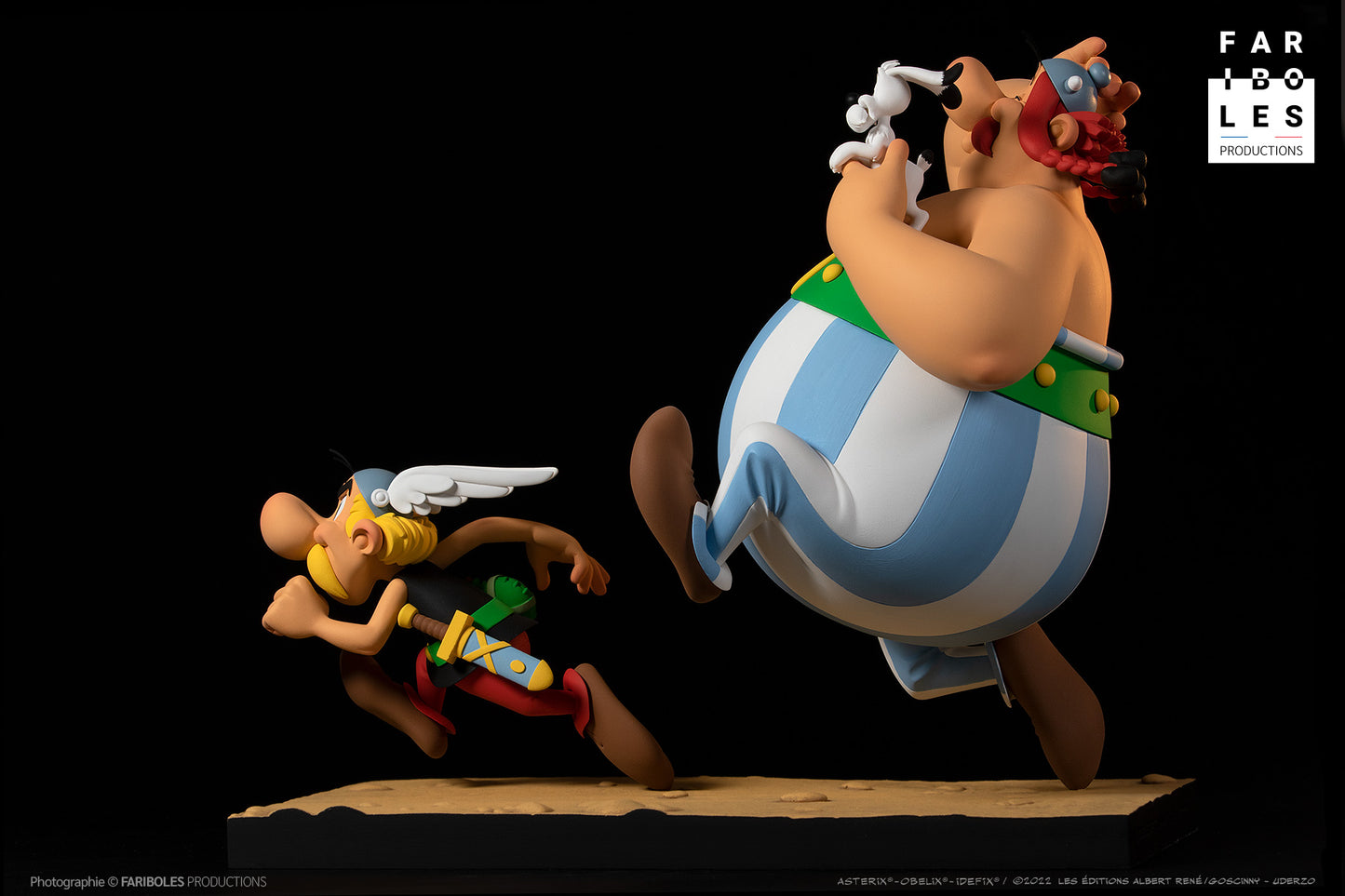 Asterix Collection Prestige: Full speed Gauls! - Fariboles Productions - a fond les gaulois, Asterix, asterix & obelix, collectors item, exceptional collecting, Fariboles, fariboles productions, Full speed Gauls!, Get out of the way!, limited edition, obelix - Gadgetz Home