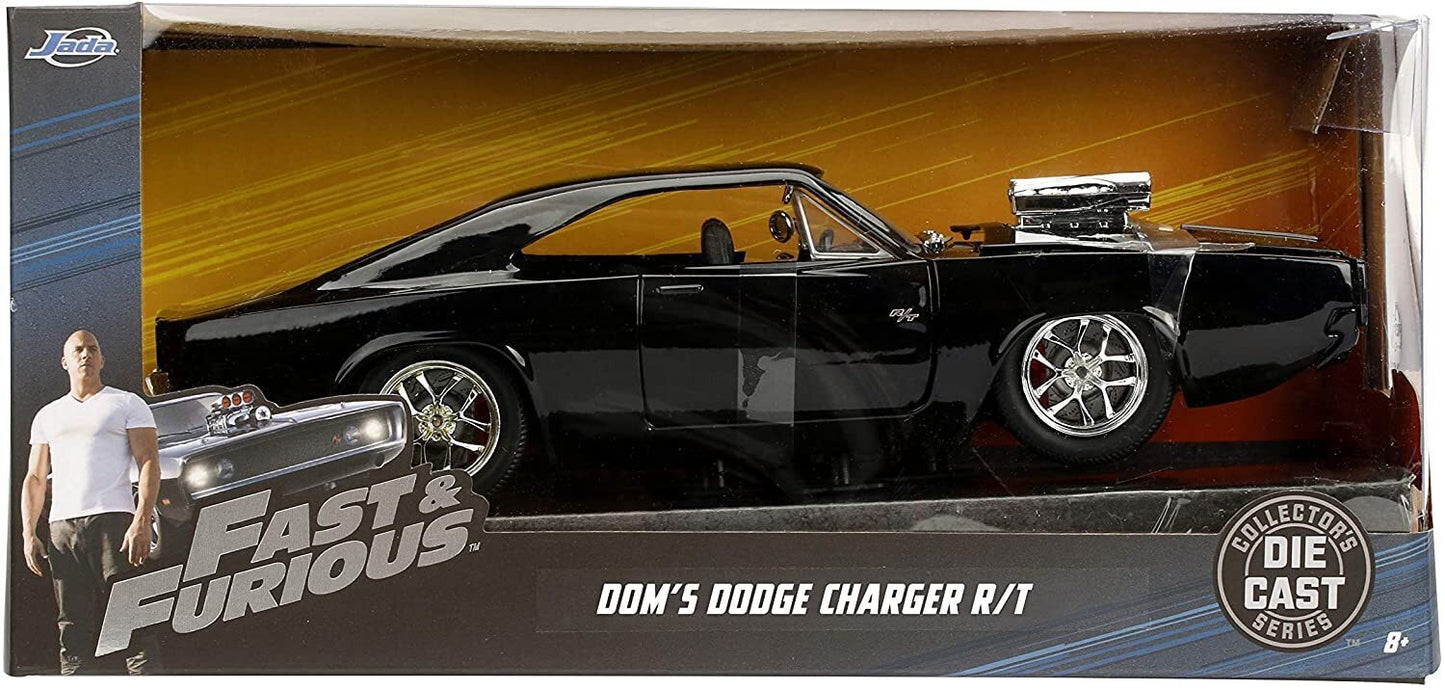 Fast & Furious Diecast Model 1/24 Dom's 1970 Dodge Charger - 1970 Dodge Charger, cars, diecast, diecast car, fast and furious, movies - Gadgetz Home
