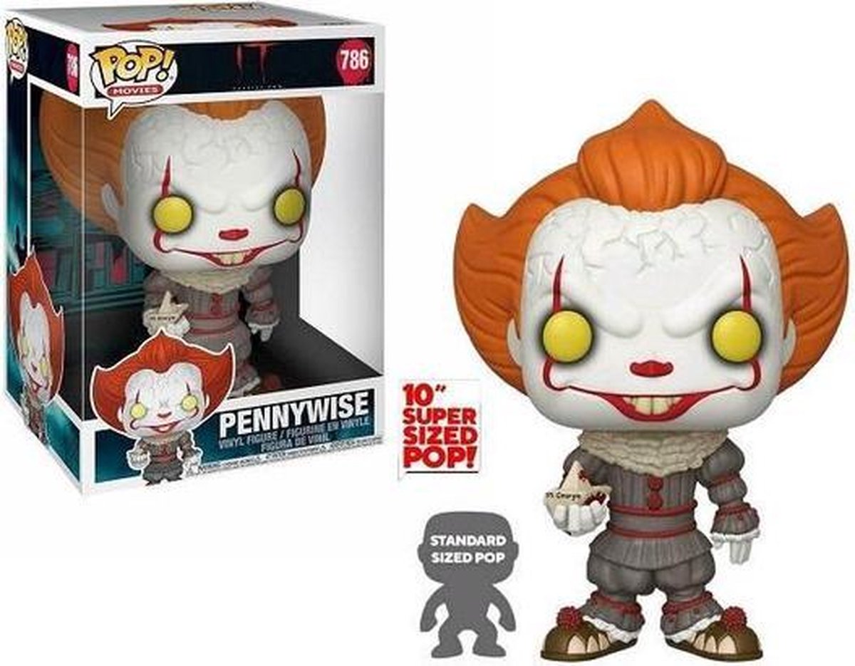 Stephen King's It 2 Super Sized POP! Vinyl Figure Pennywise with Boat 25 cm - Funko, Funko POP, halloween, Horror, It, movies, Pennywise - Gadgetz Home