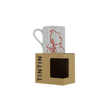 Tintin Mug with silhouette of Tintin - Coffee mug, Mug, new arrival, New Arrivals, Tintin, Tintin mug - Gadgetz Home