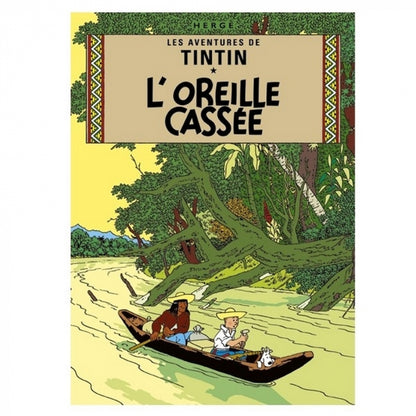 Tintin Poster from the album 'The broken ear' French, 50x70 cm, Official Tintin Poster
