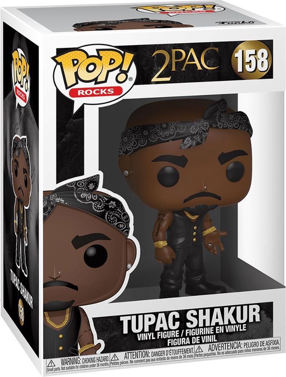 Tupac POP! Rocks Vinyl Figure Tupac 158 - 2pac, Funko, Funko POP, music, Tupac, Tupac Shakur - Gadgetz Home