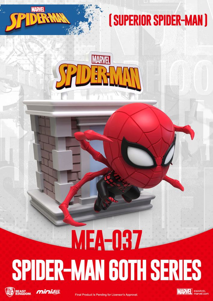 Marvel Mini Egg Attack Figure 8 cm Assortment Spider-Man 60th Anniversary (6 pieces) - Beast Kingdom, collectors item, Marvel, Marvel Comics, Mini Egg Attack, movies, spider-man - Gadgetz Home