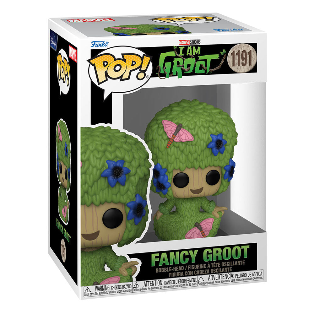 I Am Groot POP! Vinyl Figure Fancy Groot (Marie Hair) 1191 - Funko, Funko POP, Groot, Guardians of the Galaxy, i am groot, marie hair, Marvel - Gadgetz Home