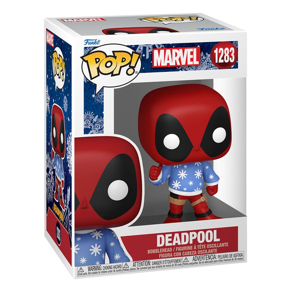 Marvel Holiday POP! Marvel Vinyl Figure Deadpool 1283 - christmas, Deadpool, Funko, Funko POP, Holiday, Marvel - Gadgetz Home