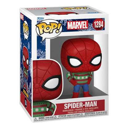 Marvel Holiday POP! Marvel Vinyl Figure Spider-Man 1284 - christmas, Funko, Funko POP, Holiday, Marvel, spider-man - Gadgetz Home