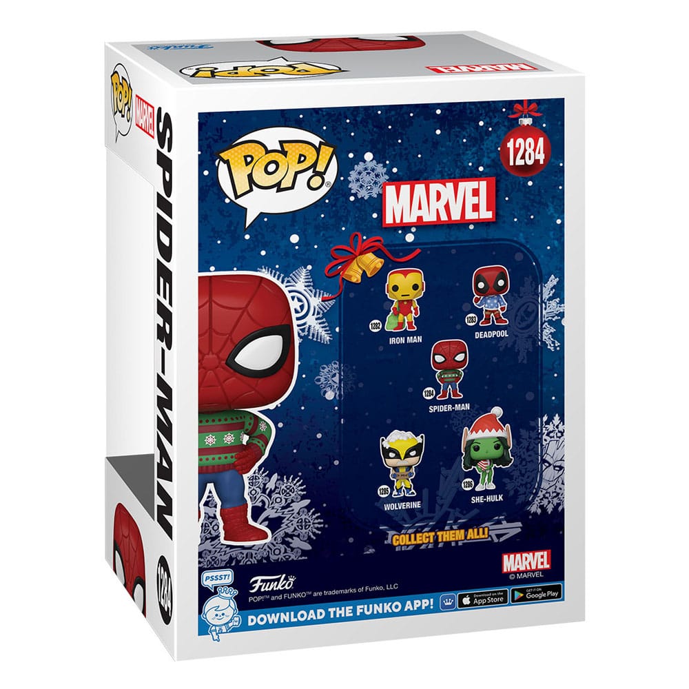 Marvel Holiday POP! Marvel Vinyl Figure Spider-Man 1284 - christmas, Funko, Funko POP, Holiday, Marvel, spider-man - Gadgetz Home