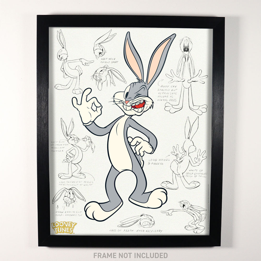Looney Tunes: Bugs Bunny Art Print Fan-Cel 36 x 28 cm - art print, bugs bunny, collectors item, fan-cel, fanattik, great gift, limited edition, looney tunes, new arrival, poster - Gadgetz Home