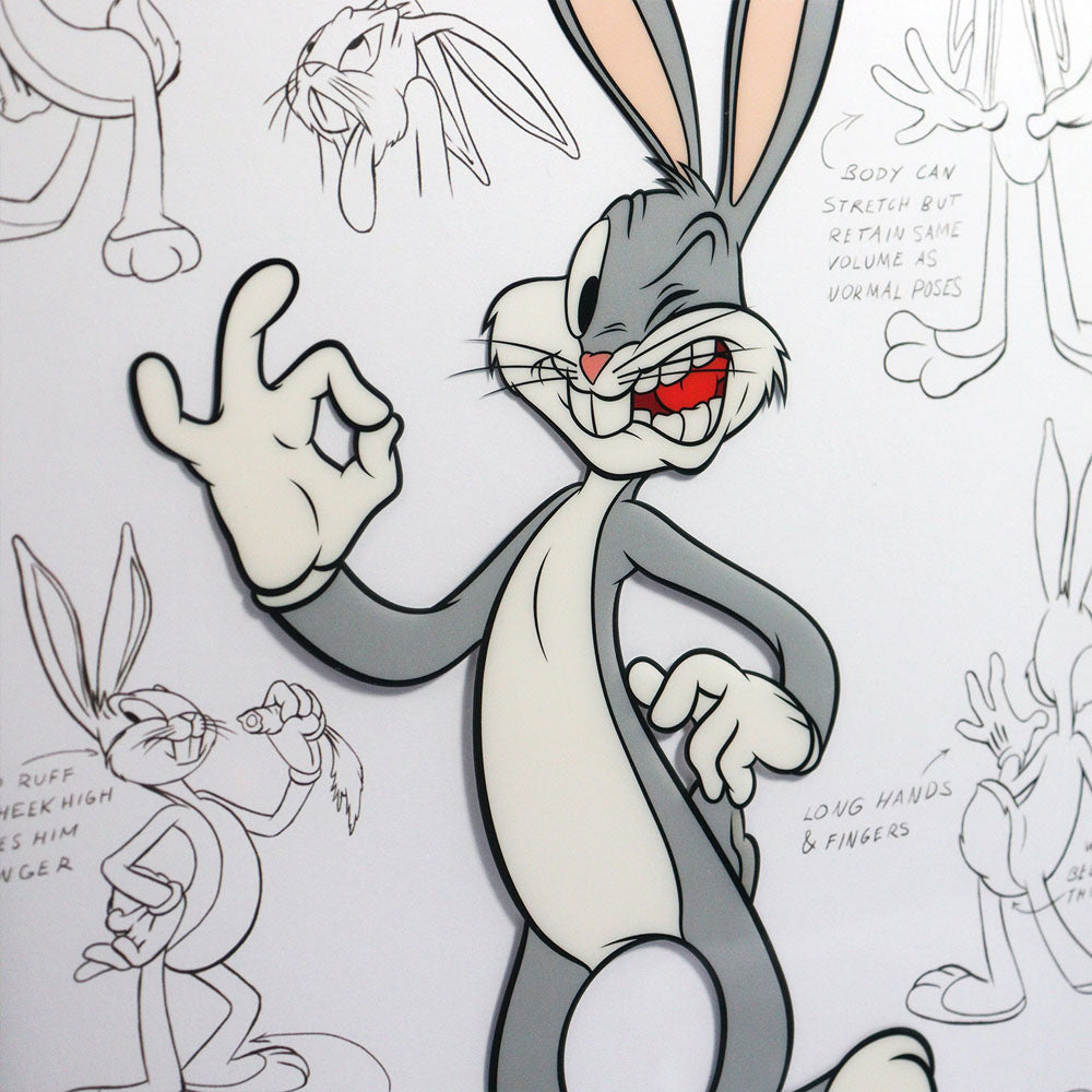 Looney Tunes Art Print Limited Edition Fan-Cel Bugs 36 x 28 cm