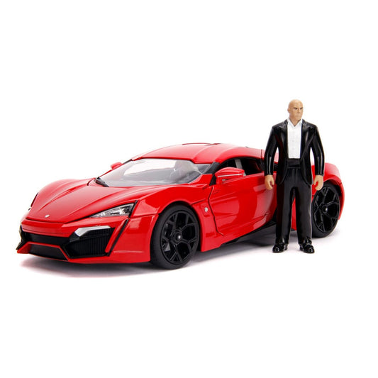 The Fast and Furious Diecast Model Hollywood Rides 1/18 Lykan Hypersport with Dom Figur - cars, diecast, diecast car, fast and furious, Hollywood Rides, movies - Gadgetz Home