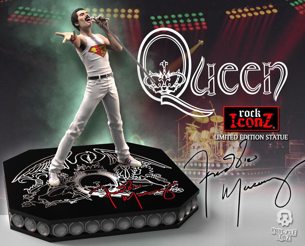 Queen Rock Iconz Statue Freddie Mercury Limited Edition 23 cm - exceptional collecting, freddie mercury, knucklebonz, limited edition, New Arrivals, Queen, rock iconz - Gadgetz Home
