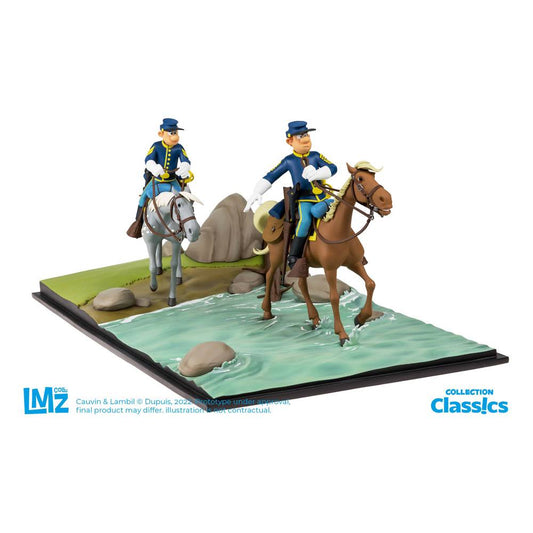 The Bluecoats Collection Statue Chesterfield and Blutch 23 cm - bluecoats, collection statue, collectors item, comic, exceptional collecting, limited edition - Gadgetz Home