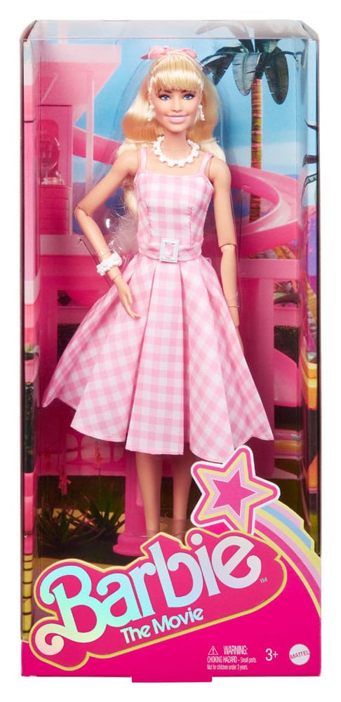 Barbie The Movie Doll Barbie in Pink Gingham Dress - barbie, barbie doll, barbie the movie, movies - Gadgetz Home