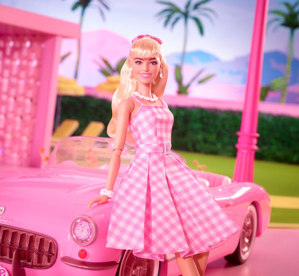 Barbie The Movie Doll Barbie in Pink Gingham Dress - barbie, barbie doll, barbie the movie, movies - Gadgetz Home