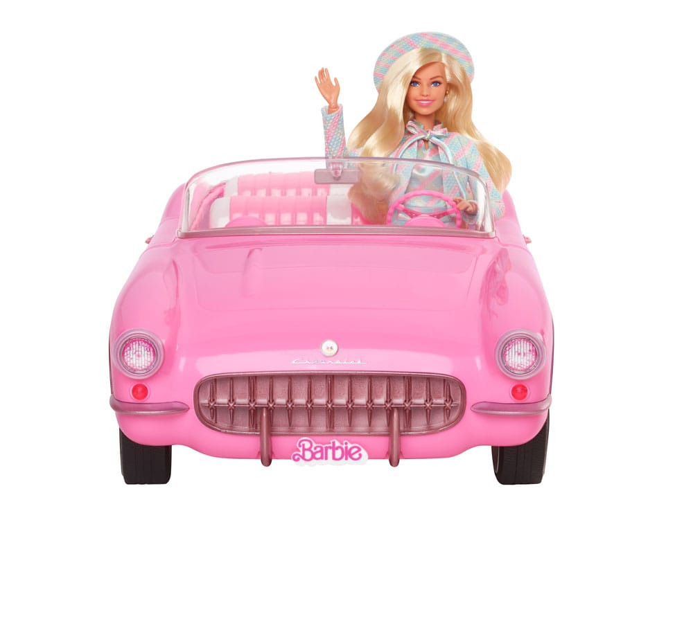Barbie the Movie Collectible Car - Pink Corvette Convertible - barbie, Barbie car, barbie the movie, collectors item, Corvette Convertible, mattel, movies - Gadgetz Home