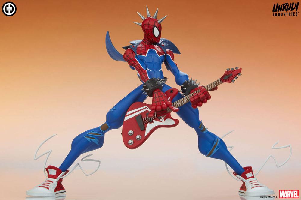 Marvel Designer Series Vinyl Statue Spider-Punk by Tracy Tubera 22 cm