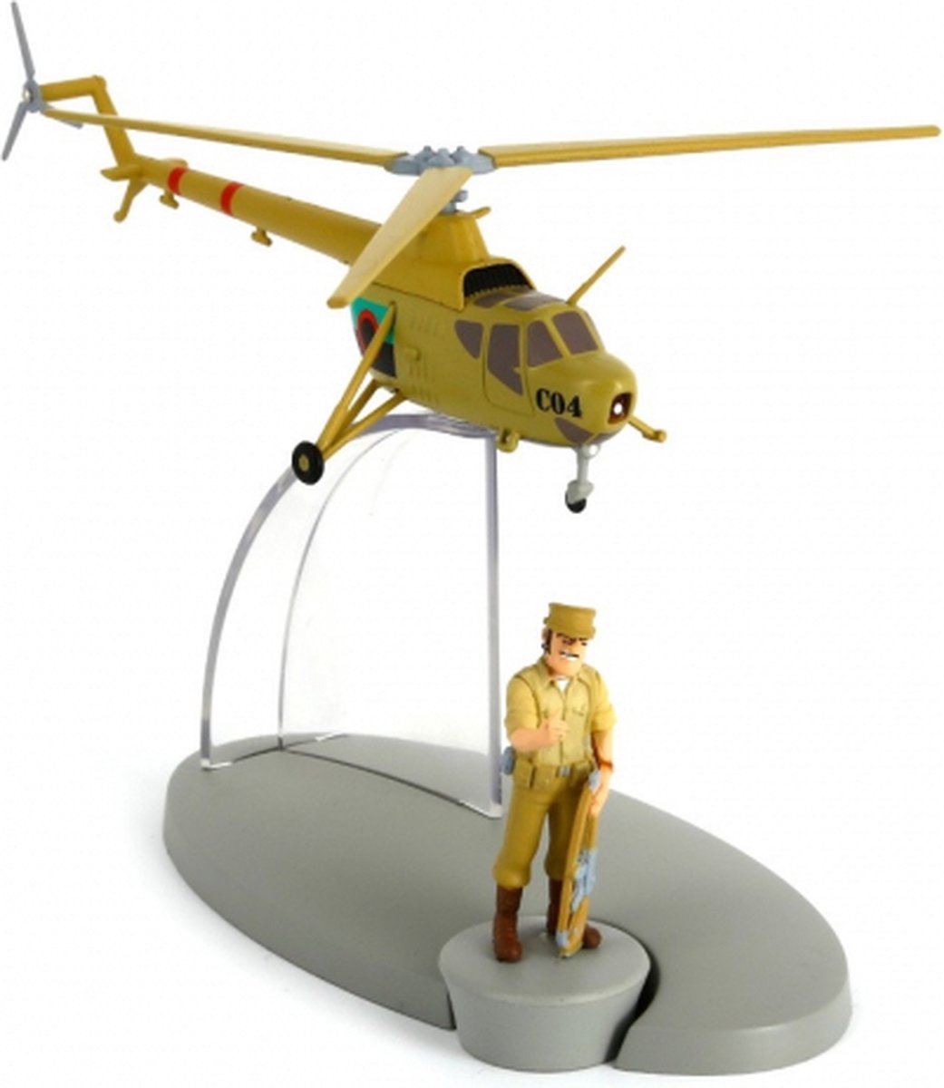 Tintin - Figure - Airplane Collection - Tintin helicopter C 04 of the army of San Theodoros #22 - aeroplane, Airplane, helicopter, Kuifje, moulinsart, soviets, Tintin, Tintin Soviets - Gadgetz Home