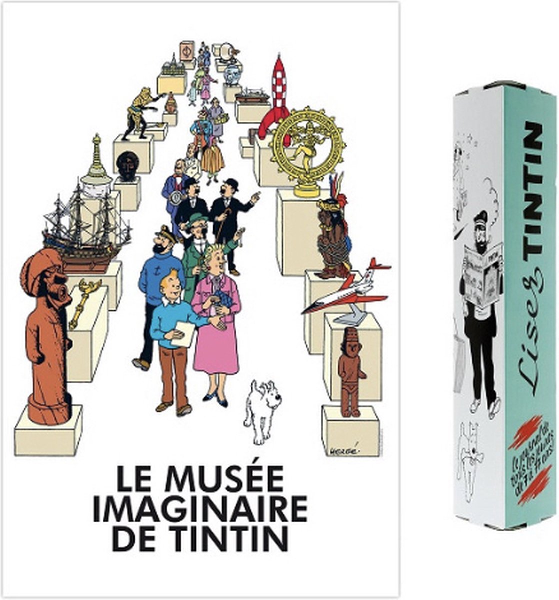 Tintin Poster The museum of the imagination. Official Tintin edition. 40x60cm -  - Gadgetz Home