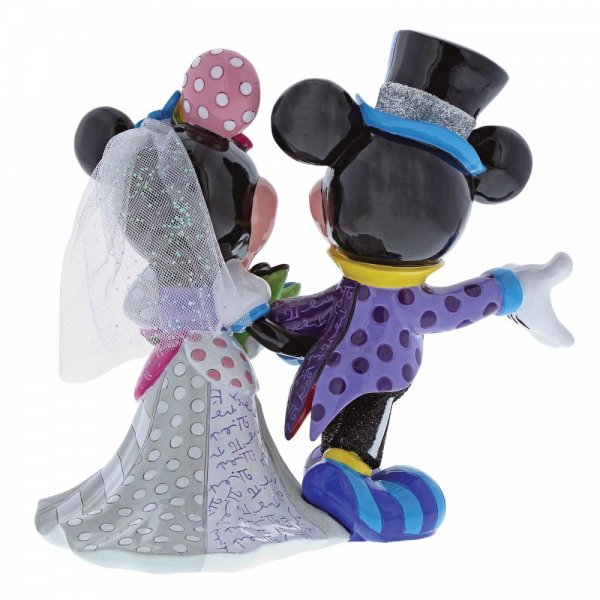 Disney by Britto - Mickey and Minnie Mouse Wedding Figurine 19 cm - britto, Disney, disney showcase collection, enesco, great gift, mickey mouse, minnie mouse, wedding - Gadgetz Home