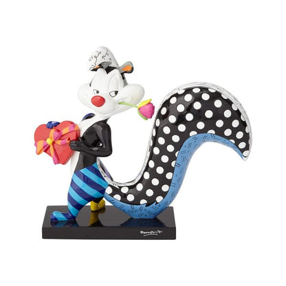 Looney Tunes by Britto - Pepe Le Pew with Flower Figurine 18 cm - britto, enesco, figurines, great gift, looney tunes, Pepe Le Pew - Gadgetz Home