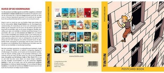 Tintin - Moulinsart - 24 Cards of Tintin Book Covers - 10x15cm - Tintin, tintin Cards, Tintin in America, Tintin Picaros, Tintin Soviets - Gadgetz Home