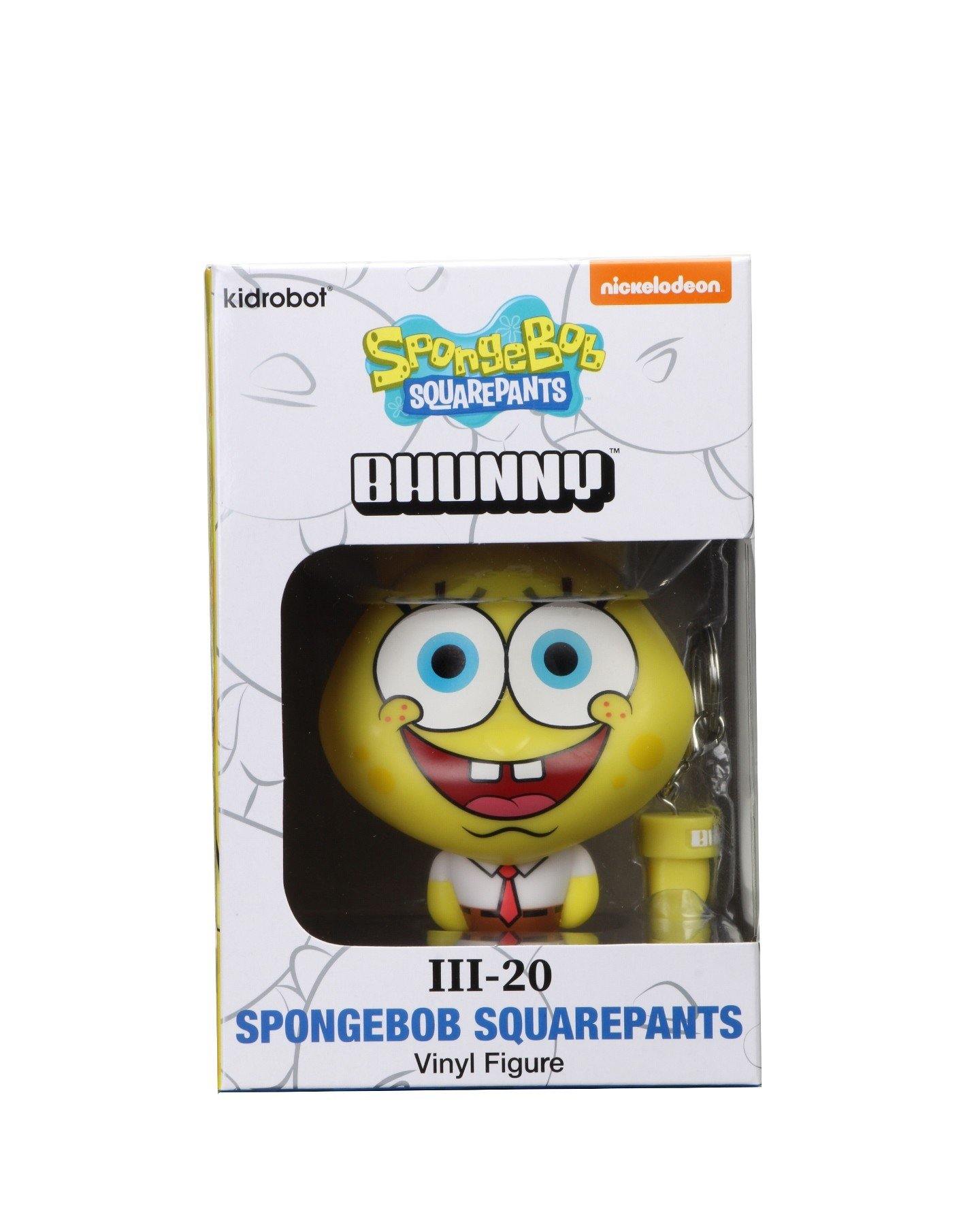 Spongebob: Spongebob 4 inch Bhunny - Art Toy, bhunny, BHUNNY PAW keychain, Kidrobot, SpongeBob - Gadgetz Home