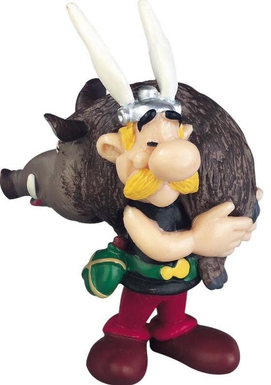 Asterix Figure Asterix Holding a Boar 7 cm - Asterix, Boar, Mini Figure - Gadgetz Home