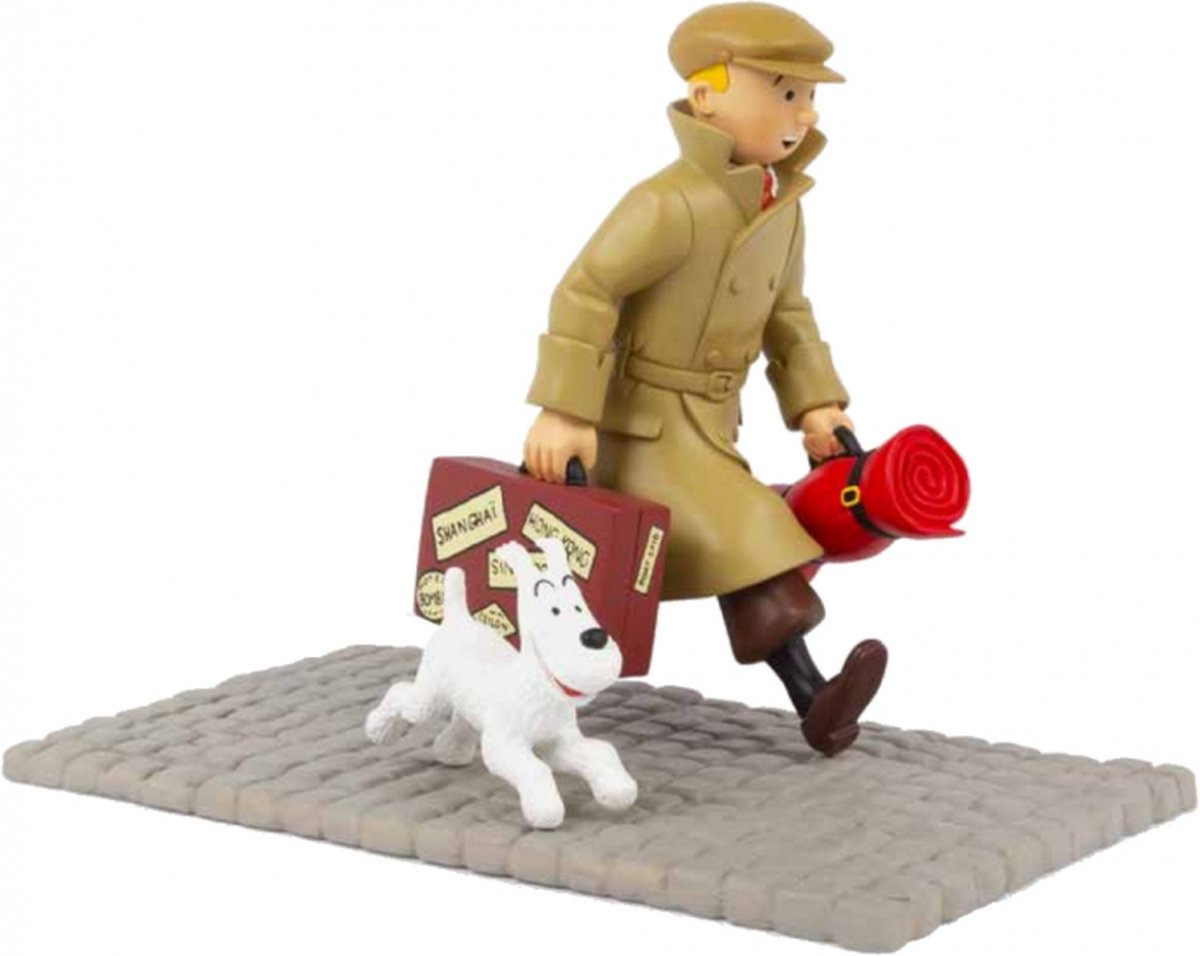 Tintin figurine The Homecoming (Ils arrivent) - Official Tintin Moulinsart collector's item. New 2022, 22 cm high. - hergé, ils arrivent, kuifje, moulinsart, the homecoming, tintin, tintin snowy - Gadgetz Home