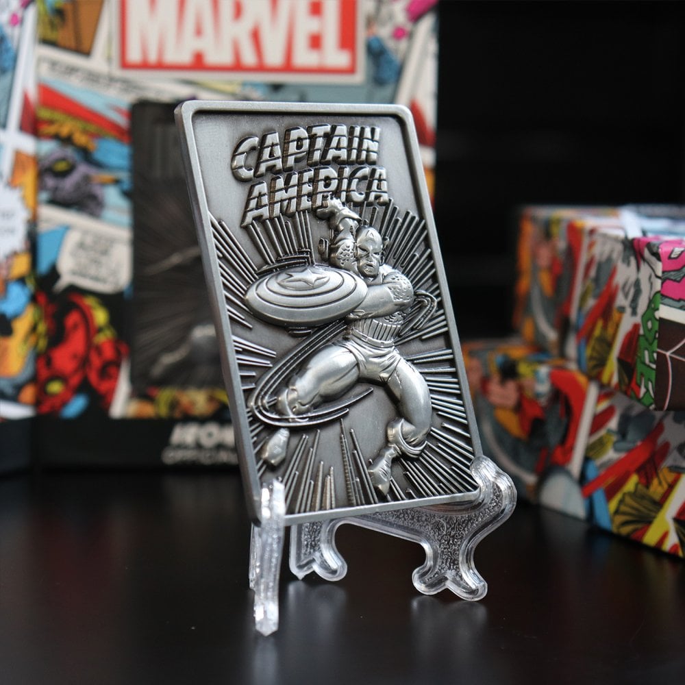 Marvel Ingot Captain America Limited Edition - Captain America, collectors item, fanattik, limited edition, Marvel, metal ingot - Gadgetz Home