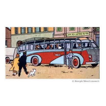 Tintin Bus Swissair From The Calculus Affair Nº2 Limited edition 1250 pieces - Bus swissair, Calculus affair, moulinsart, Saurer, Tintin, tintin bus - Gadgetz Home