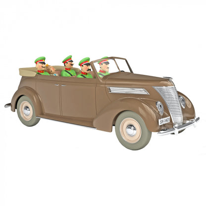 Tintin Moulinsart Car 1/24 - The Cabriolet Ford 1937 Torpedo - Tintin Bobbie #50 - New 2022! - auto kuifje, Car tintin, Ford, Kuifje, Modelauto kuifje, New Arrivals, Ottokar, Tintin, Tintin car - Gadgetz Home
