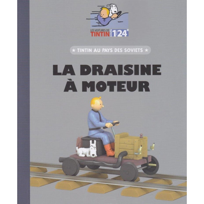 Tintin - Car - Moulinsart -Tintin on a Draisine Figure- Scale 1/24 - #59 (New 2021) - auto kuifje, Car tintin, Draisine, Kuifje, Modelauto kuifje, moulinsart, Tintin - Gadgetz Home