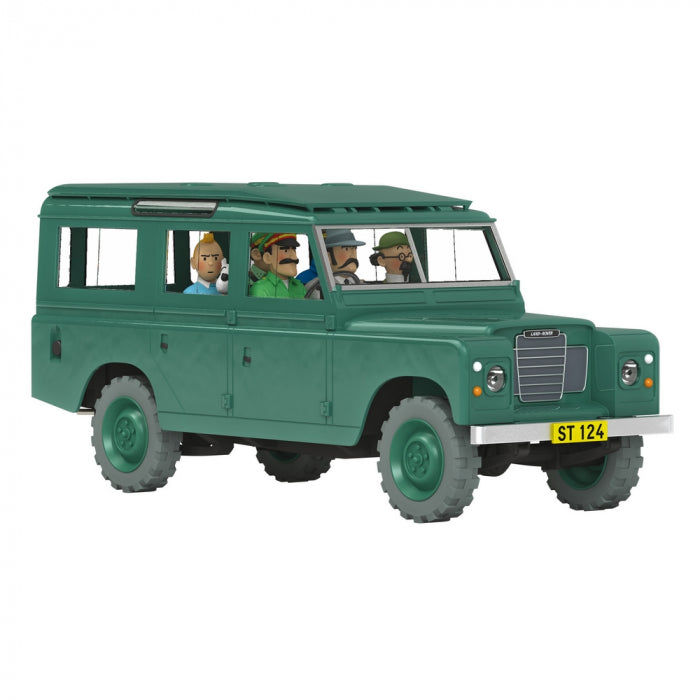 Tintin Scale Car 1/24: The Land Rover of Trenxcoatl (2021) Nº57 - Tintin and the Picaros - Car tintin, collectors item, Kuifje, Land Rover, moulinsart, The Land Rover of Trenxcoatl, Tintin, Tintin and the Picaros, tintinimaginatio - Gadgetz Home
