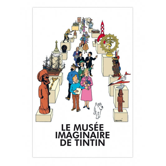 Tintin Poster: The museum of the Imagination 40x60cm - Official Tintin edition -  - Gadgetz Home
