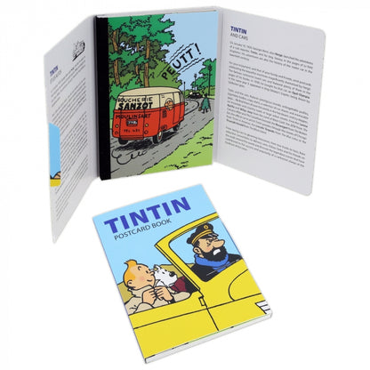 Tintin - Moulinsart  Set of 16 Postcards: Tintin and cars 31310 (10x15cm) - auto kuifje, Kuifje, Moulinsart, New Arrivals, postcard, Tintin, tintin Cards - Gadgetz Home