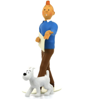 Moulinsart Tintin/Kuifje/Tim Musée Imaginaire - Kuifje en Bobbie / Snowy / Mliou 26 cm Collectors item 46007 - Bobbi, Bobbie, Kuifje, Milou, Moulinsart, Musée Imaginaire, Snowy - Gadgetz Home
