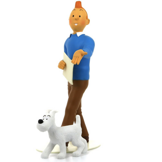 Tintin and Snowy statue 26 cm Collectors item 46007 - Bobbi, Bobbie, Kuifje, Milou, Moulinsart, Musée Imaginaire, Snowy - Gadgetz Home