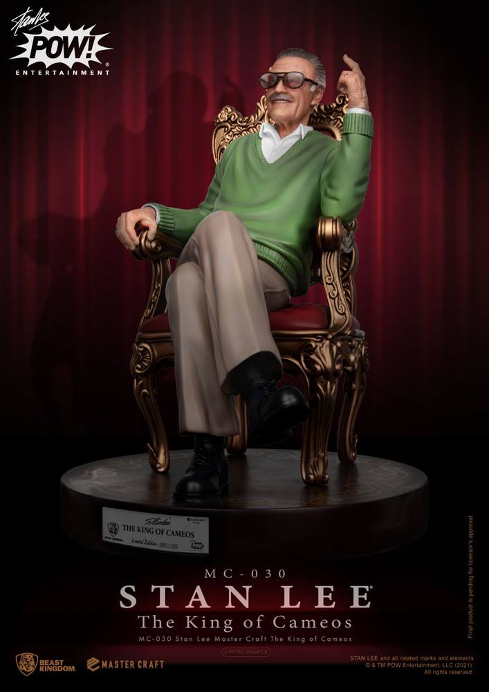 Stan Lee Master Craft Statue The King of Cameos 33 cm - Limited Edition - Beast Kingdom, collectors item, limited edition, Marvel, Marvel Comics, stan lee, statues - Gadgetz Home