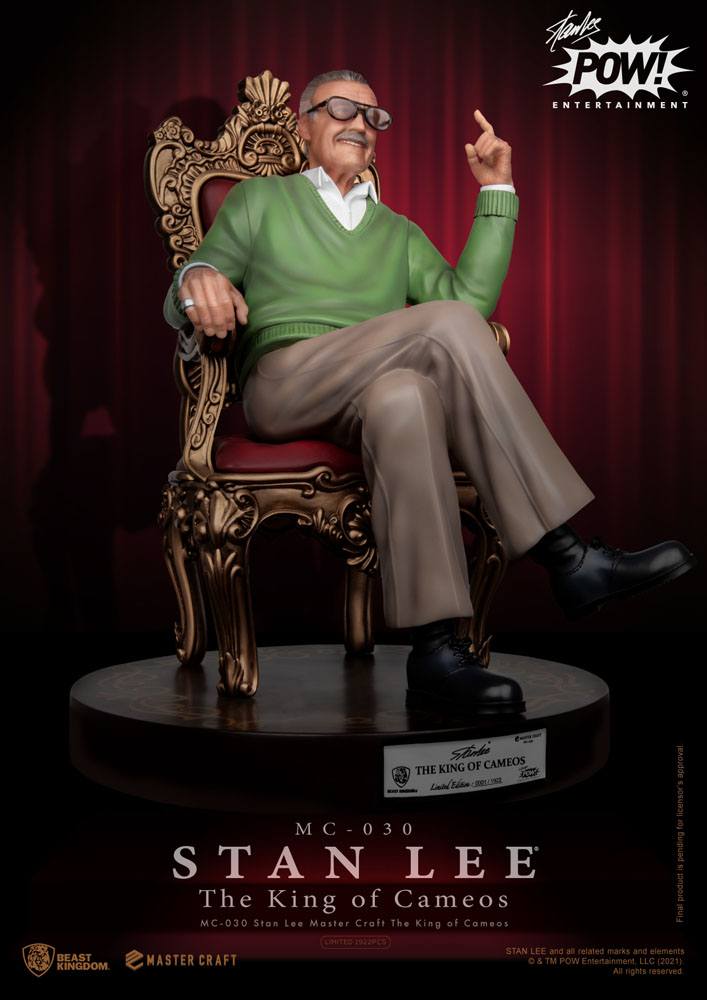Stan Lee Master Craft Statue The King of Cameos 33 cm - Beast Kingdom, collectors item, exceptional collecting, limited edition, Marvel, Marvel Comics, stan lee, statues - Gadgetz Home